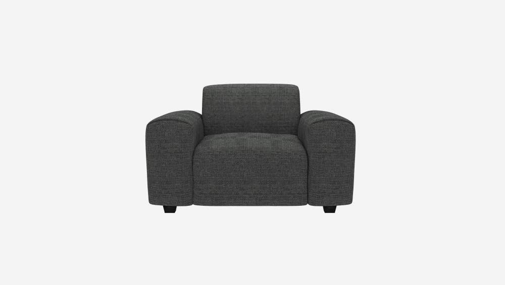 Fauteuil en tissu Melina - Gris ardoise 