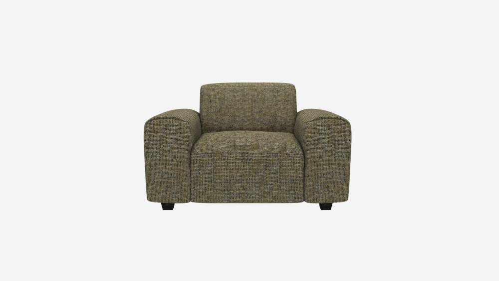 Fauteuil en tissu Alba - Vert orage