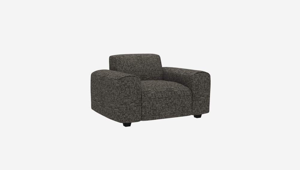 Fauteuil en tissu Alba - Gris ardoise 