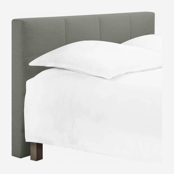 Tête de lit pour sommier en 180 cm en tissu gris clair