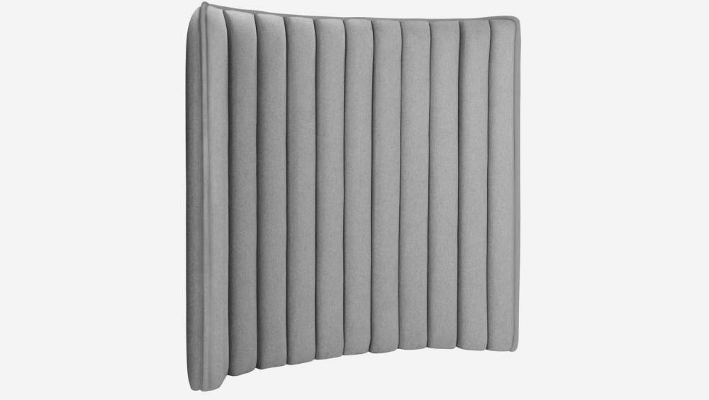 Tête de lit en laine 130 x 99 cm - Gris clair