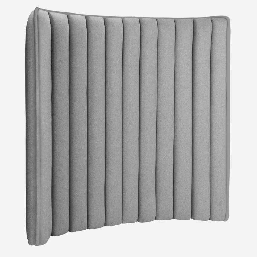 Tête de lit en laine 130 x 99 cm - Gris clair