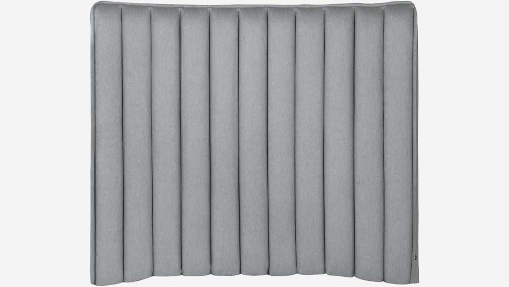 Tête de lit en laine 130 x 99 cm - Gris clair