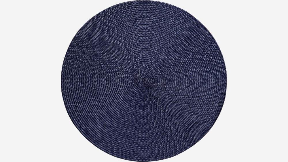 Set de table rond 38cm bleu