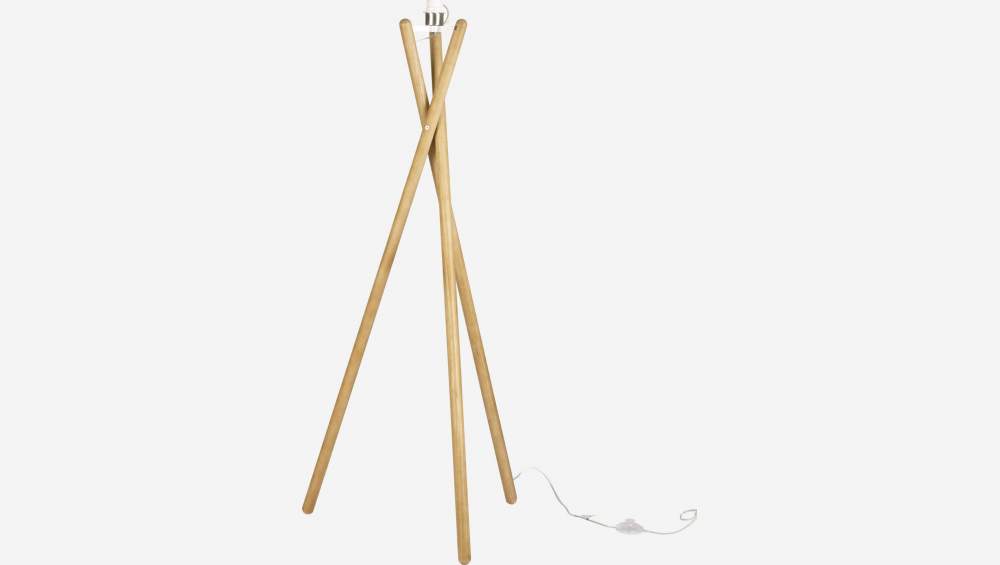 Pied de lampadaire 125cm en bois