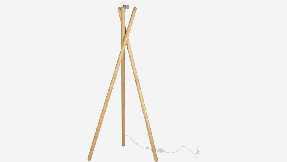 Pied de lampadaire 125cm en bois