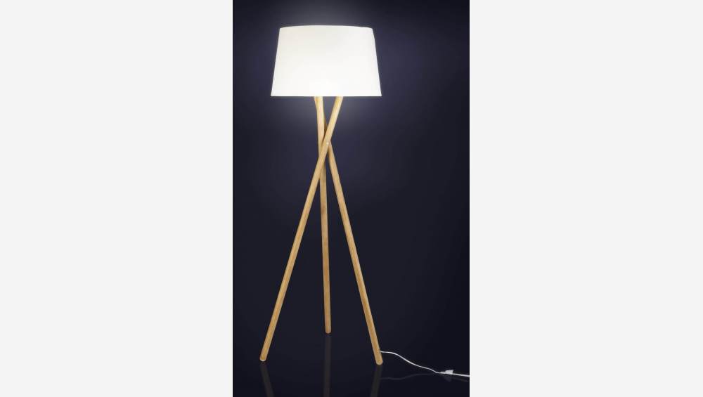 Pied de lampadaire 125cm en bois