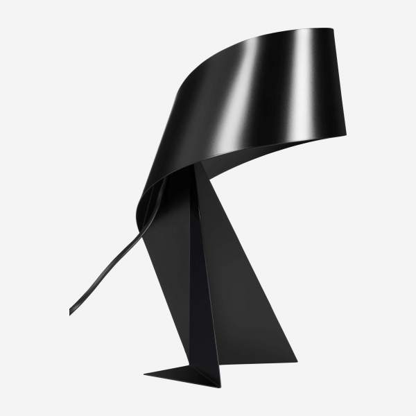 Lampe de table en métal - Noir - 36 cm