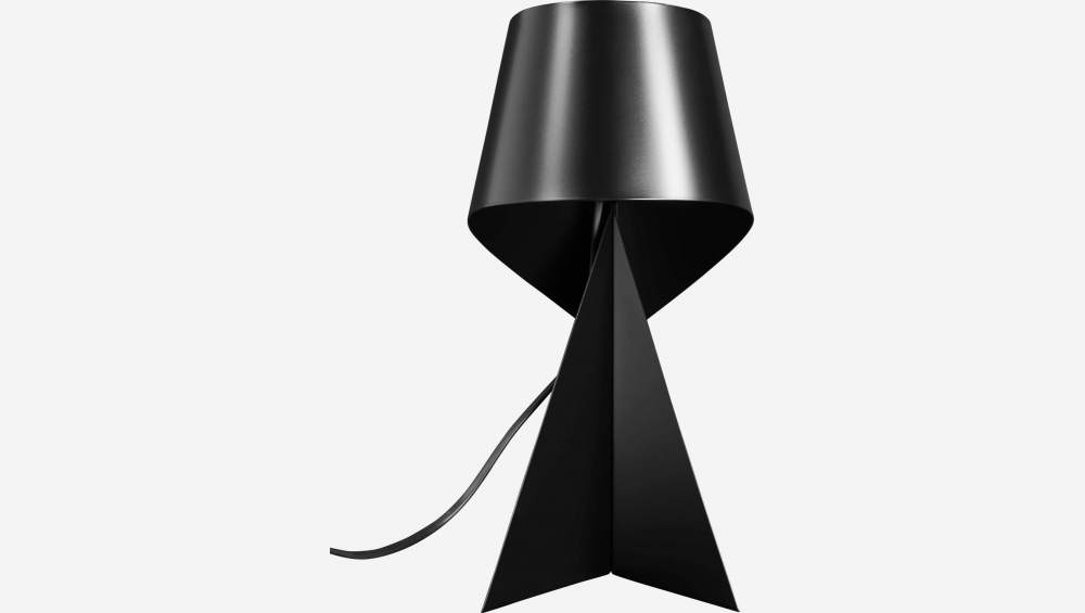 Lampe de table en métal - Noir - 36 cm