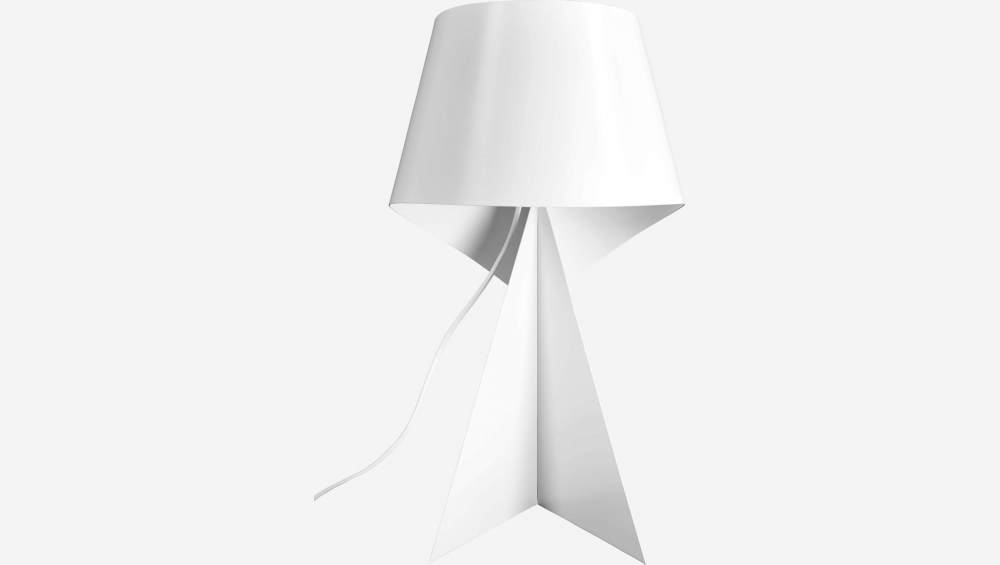 Lampe de table en métal - Blanc - 52 cm