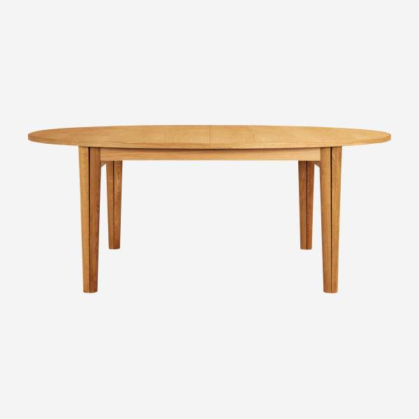 Table ovale extensible en chêne