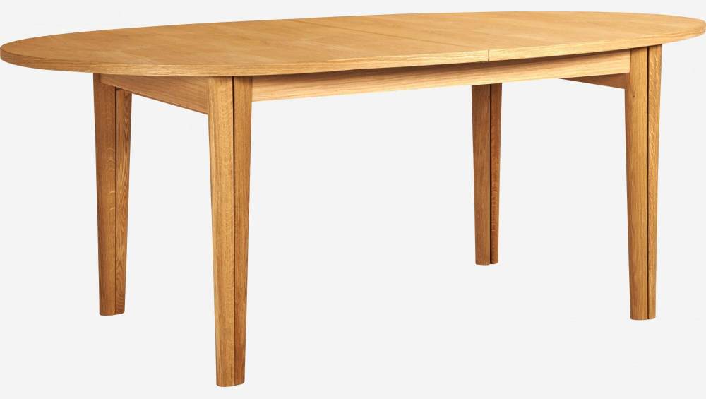 Table ovale extensible en chêne