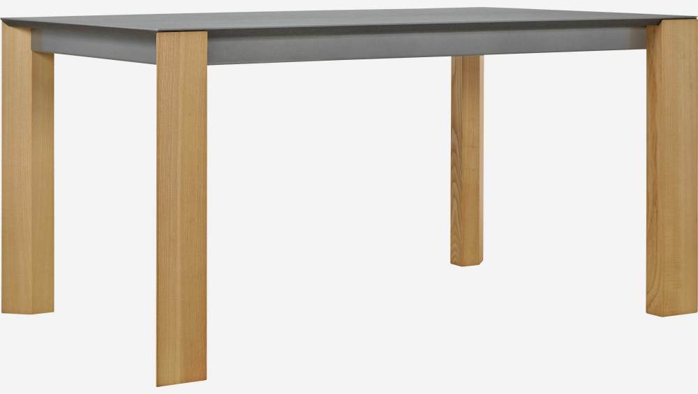 Table rectangulaire avec plateau en céramique