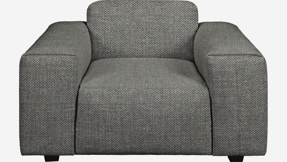 Fauteuil en tissu Bellagio - Gris nocturne