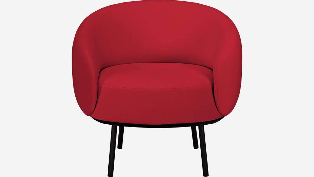 Fauteuil en velours - Rouge - Design by Adrien Carvès