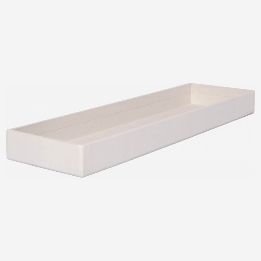 Organisateur de bureau en carton – 32 x 10,5 x 9,5 cm – Gris