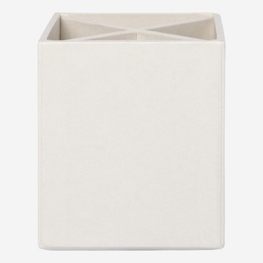 Organisateur de bureau en carton – 32 x 10,5 x 9,5 cm – Gris