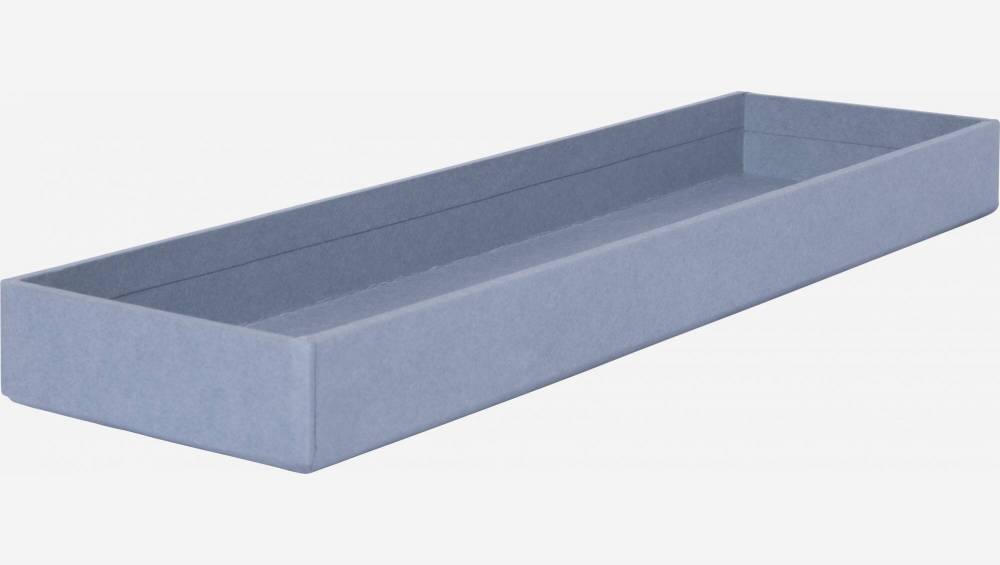 Organisateur de bureau en carton – 32 x 10,5 x 9,5 cm – Bleu