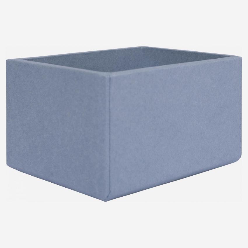 Organisateur de bureau en carton – 32 x 10,5 x 9,5 cm – Bleu