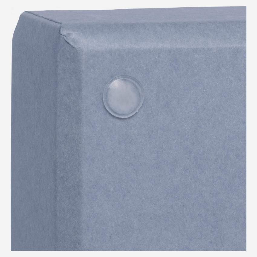 Organisateur de bureau en carton – 32 x 10,5 x 9,5 cm – Bleu