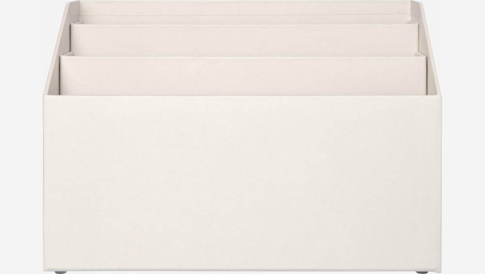 Organisateur de documents en carton – 33 x 22,5 x 15,5 cm – Gris