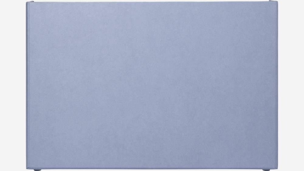 Organisateur de documents en carton – 33 x 22,5 x 15,5 cm – Bleu