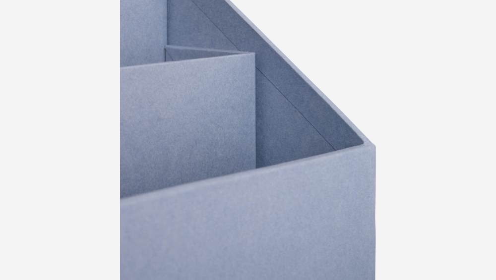 Organisateur de documents en carton – 33 x 22,5 x 15,5 cm – Bleu