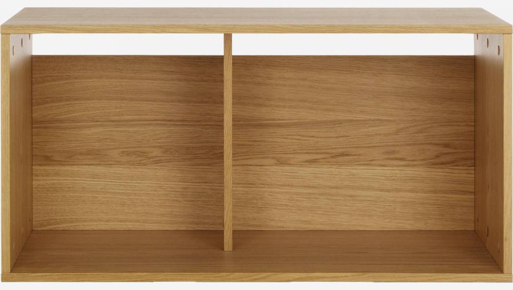 Grand caisson de rangement modulaire ouvert - Bois naturel - Design by James Patterson