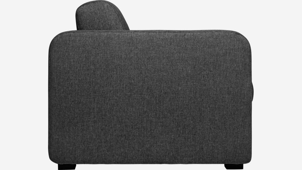 Canapé convertible compact en tissu - Gris foncé 