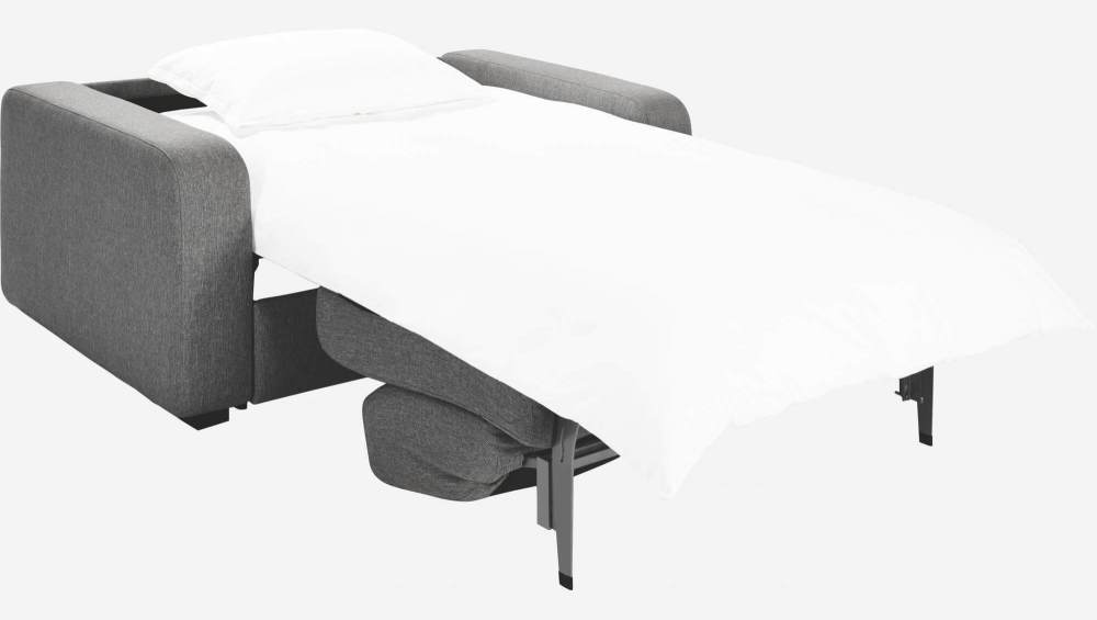 Canapé convertible compact en tissu - Gris 