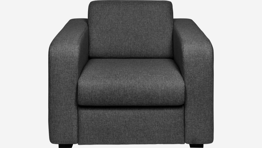 Fauteuil en tissu - Gris foncé 