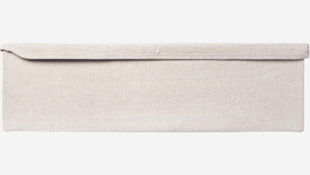 Rangement sous lit en tissu - 56 x 16 x 46 cm – Beige