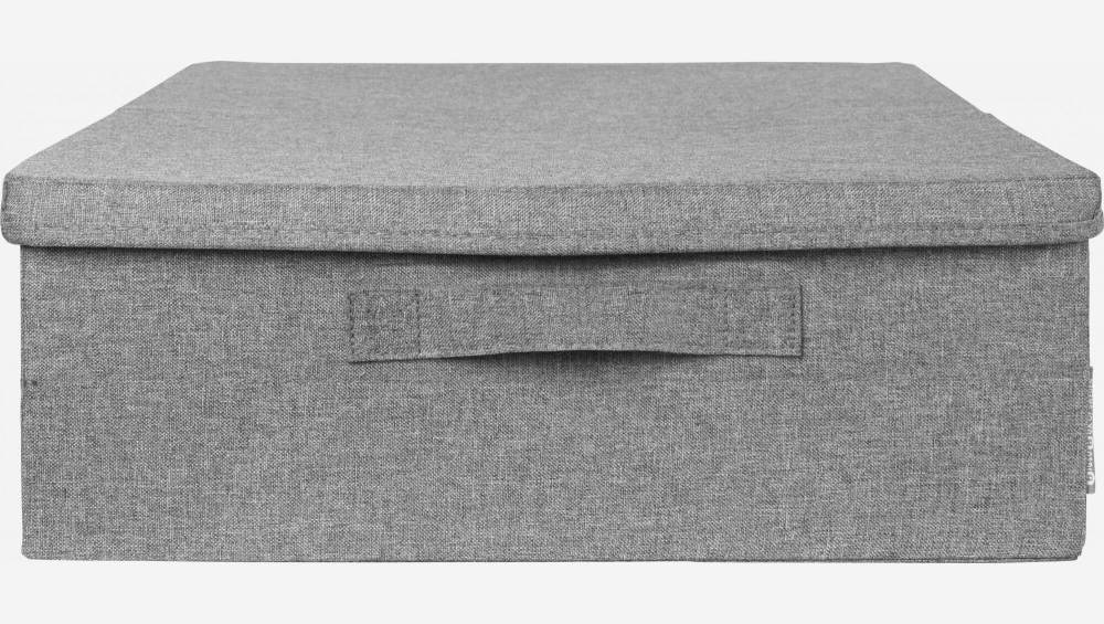 Rangement sous lit en tissu - 56 x 16 x 46 cm – Gris