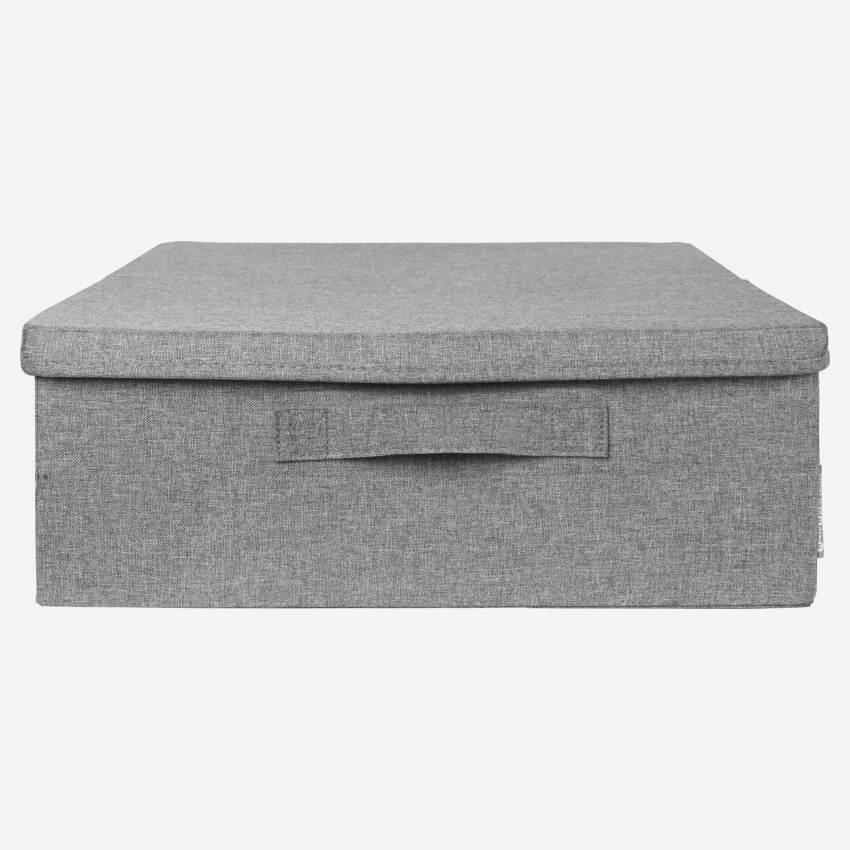 Rangement sous lit en tissu - 56 x 16 x 46 cm – Gris