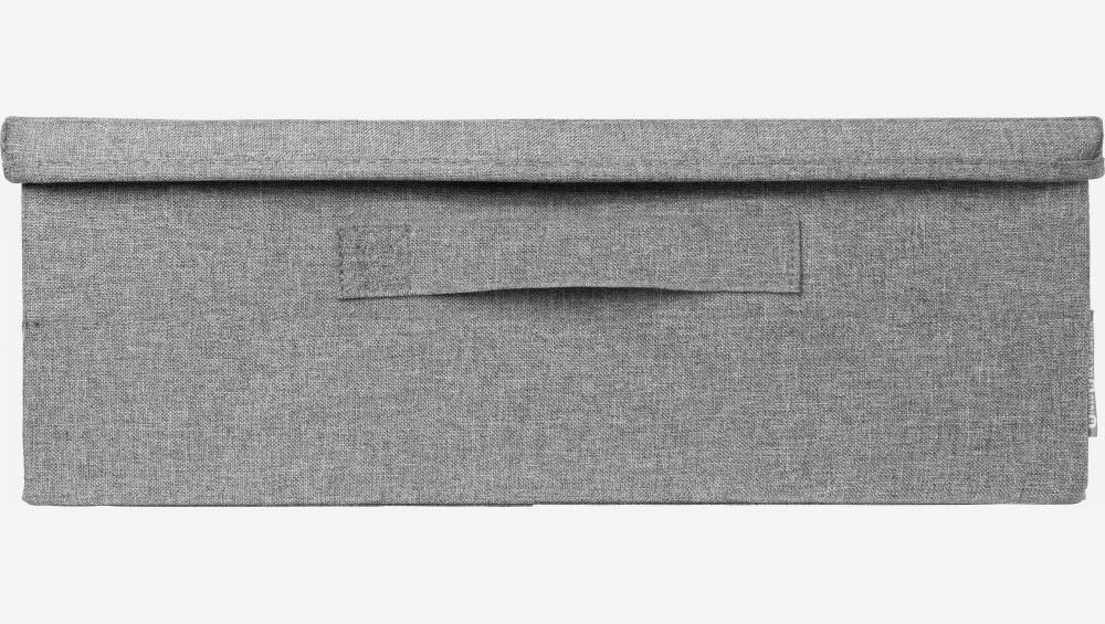 Rangement sous lit en tissu - 56 x 16 x 46 cm – Gris