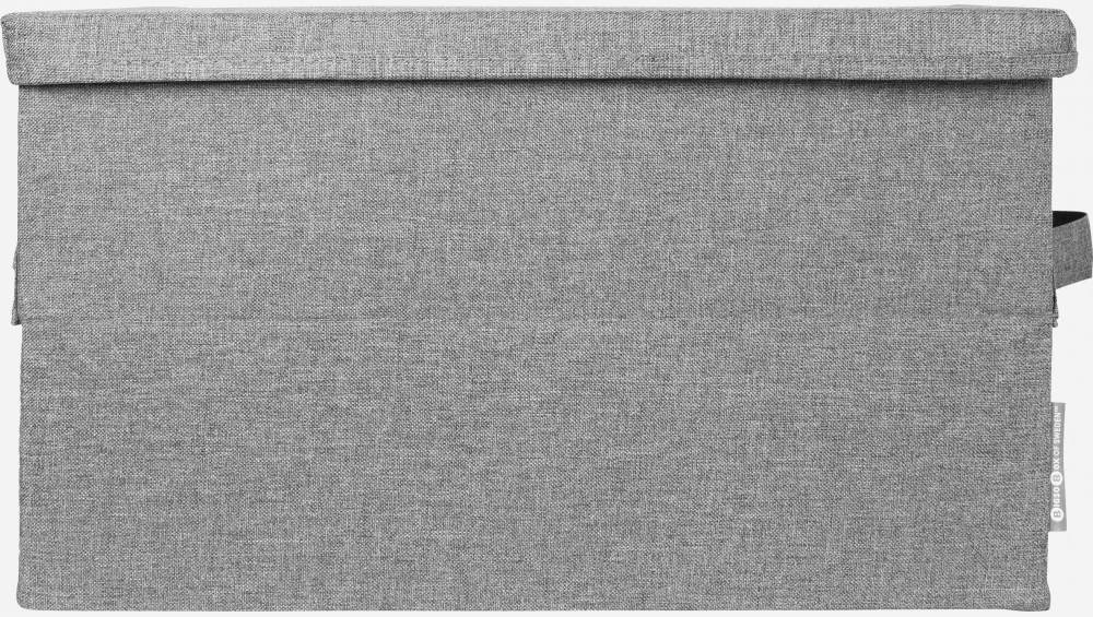 Boîte de rangement en tissu – 45 x 25 x 35 cm – Gris