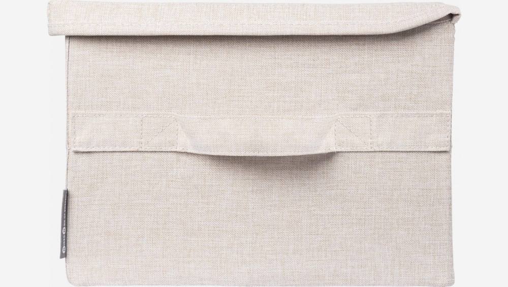 Boîte de rangement en tissu – 41 x 22 x 31 cm – Beige