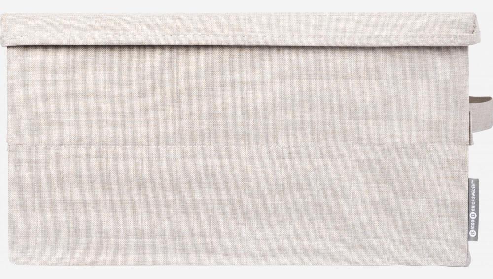 Boîte de rangement en tissu – 41 x 22 x 31 cm – Beige