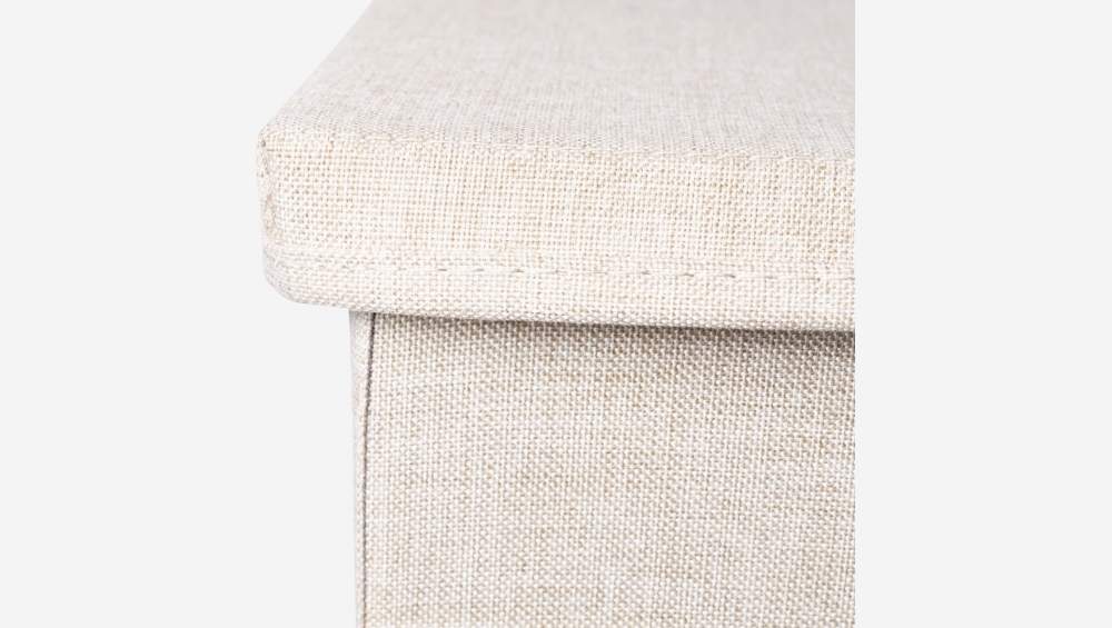 Boîte de rangement en tissu – 41 x 22 x 31 cm – Beige