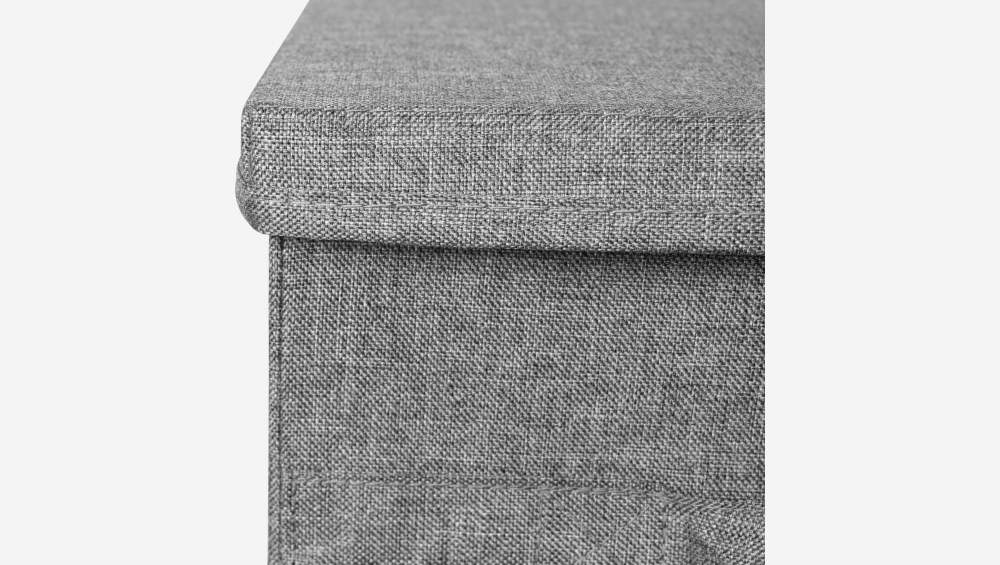 Boîte de rangement en tissu – 41 x 22 x 31 cm – Gris