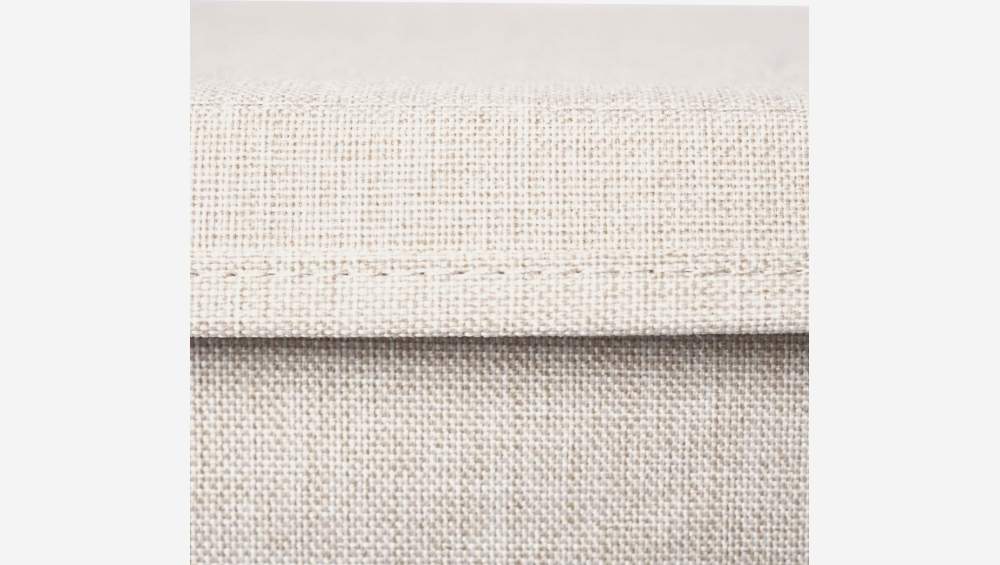 Boîte de rangement en tissu – 36 x 19 x 27 cm – Beige