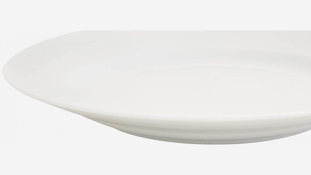 Assiette plate en porcelaine - 28 cm - Blanc - Design by Queensberry & Hunt