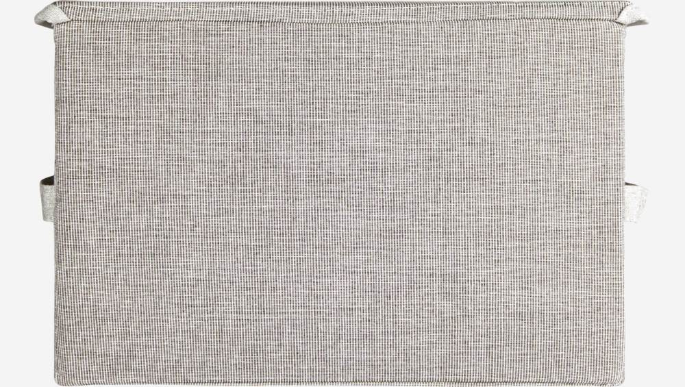 Boîte de rangement en tissu - Gris - 25 x 39 x 26 cm