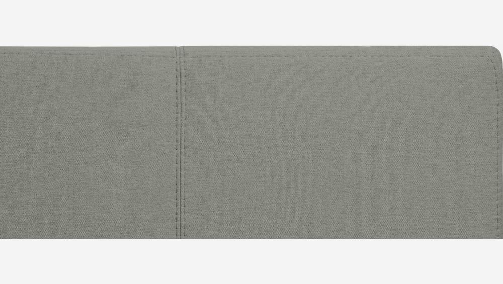 Tête de lit pour sommier en 140 cm en tissu gris clair