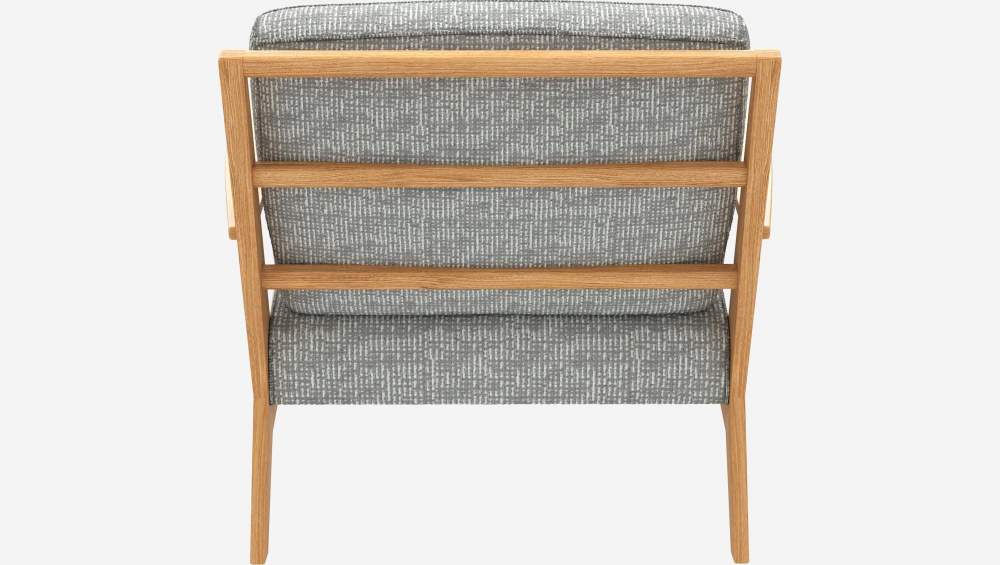 Fauteuil en tissu Alba - Gris brume 