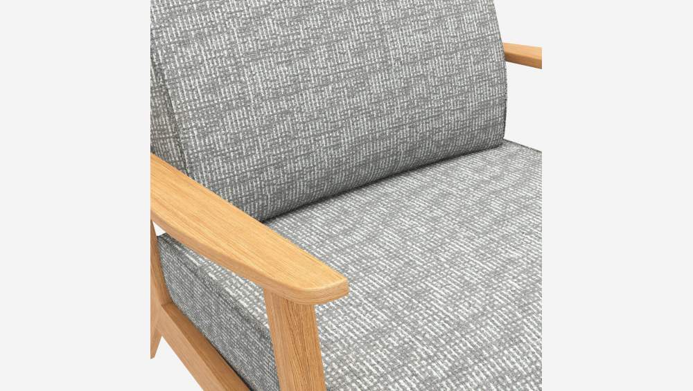 Fauteuil en tissu Alba - Gris brume 