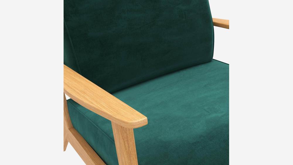 Fauteuil en velours - Vert émeraude 