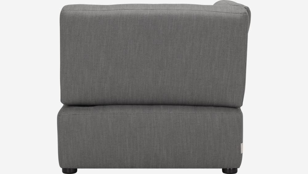 Chauffeuse d'angle gauche en tissu - Gris