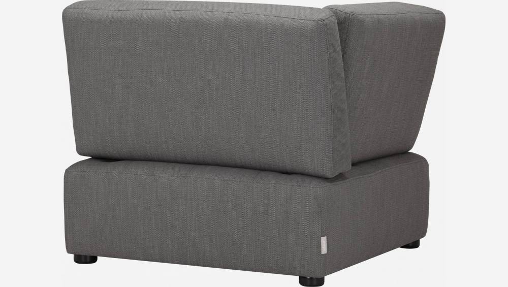 Chauffeuse d'angle gauche en tissu - Gris