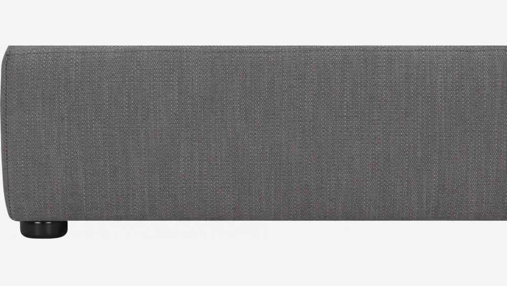 Chauffeuse d'angle gauche en tissu - Gris